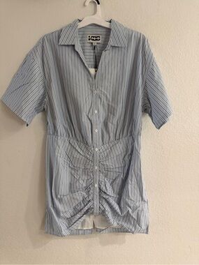 Target Light Blue Striped Mini Dress